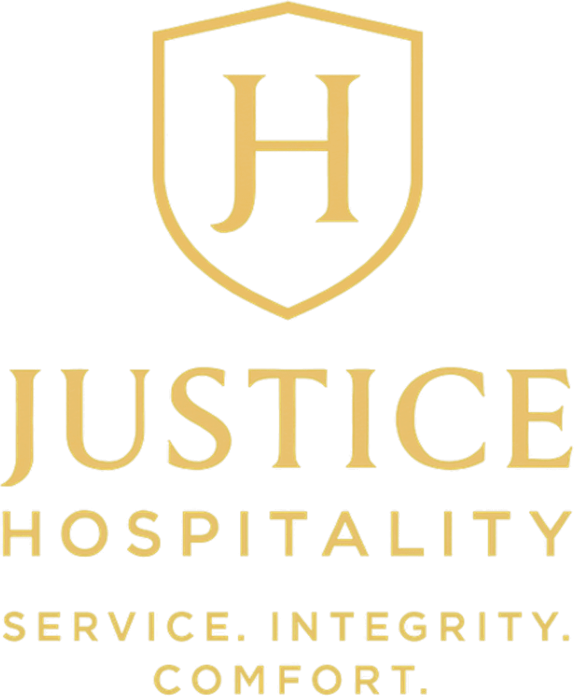 Justice Hospitality LLC emblem and wordmark